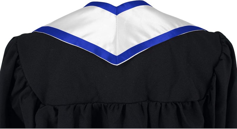 SAMDEEMI Adult Plain Graduation Honor Stole Sash Angled End With Trim 72" Long - Image 2